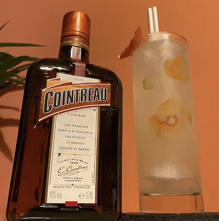 Cointreau Fizz Cocktail