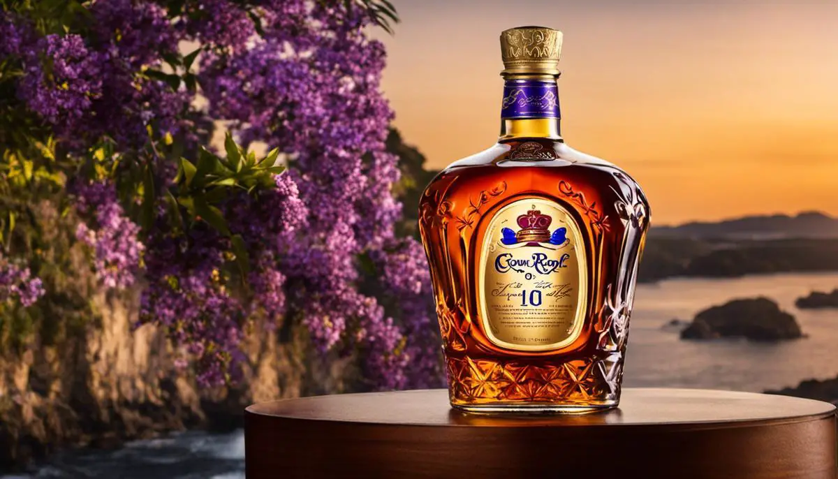 A bottle of Crown Royal Limited Edition whisky