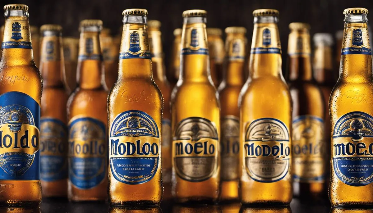 Image of a Modelo 24-pack showcasing its packaging with the brand logo and design.