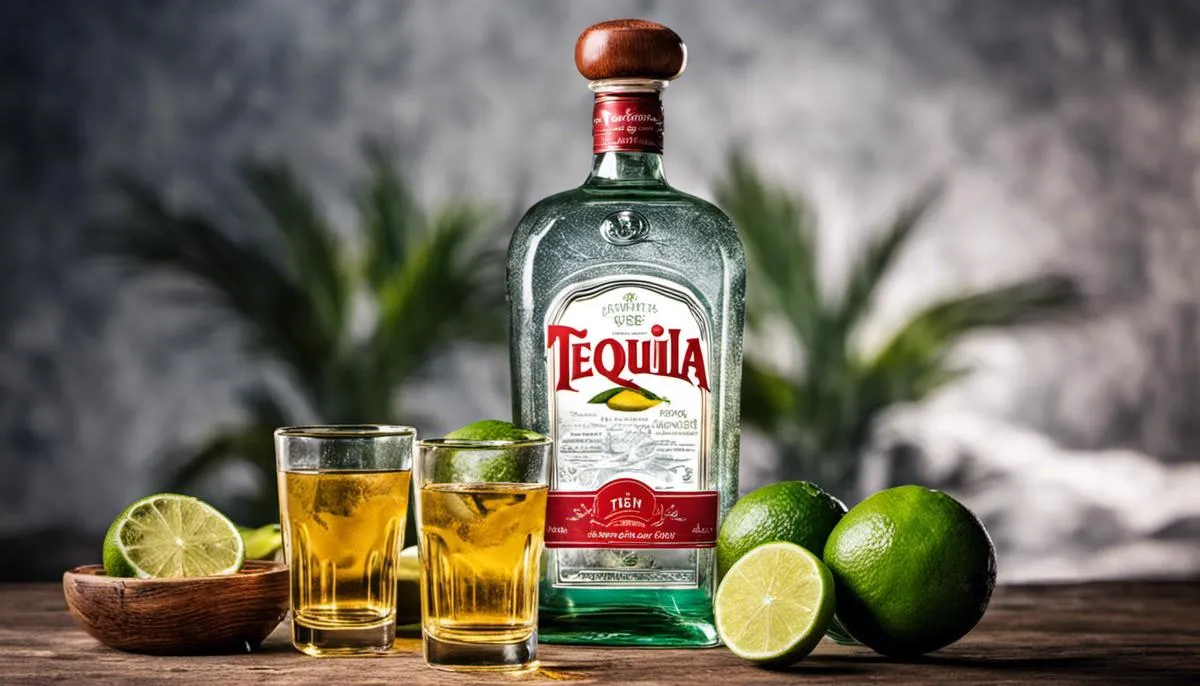 Image illustrating the health benefits of tequila such as digestion, blood sugar levels, bone health, and mental health.