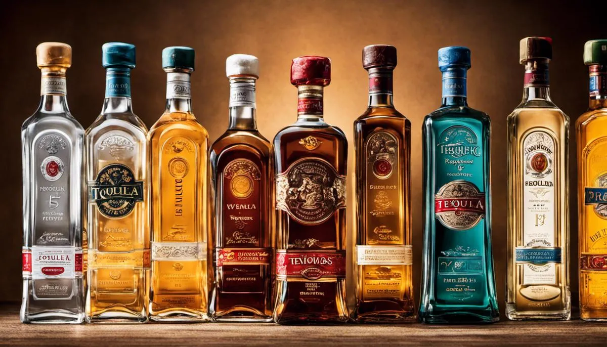 Various bottles of tequila brands lined up, highlighting the different options available in the market.